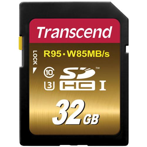 Transcend 32GB UHS-1 SDHC Memory Card (Speed Class 3) TS32GSDU3X, Transcend, 32GB, UHS-1, SDHC, Memory, Card, Speed, Class, 3, TS32GSDU3X