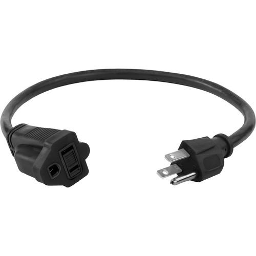 Watson 25 ft AC Power Extension Cord 14 AWG (Black) ACE14-25B
