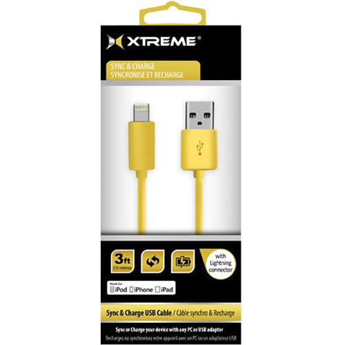 Xtreme Cables 3' USB to 8-Pin Lightning Flat Tangle Free 59863