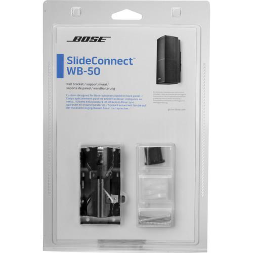 Bose SlideConnect WB-50 Wall Bracket (Black) 716402-0010, Bose, SlideConnect, WB-50, Wall, Bracket, Black, 716402-0010,