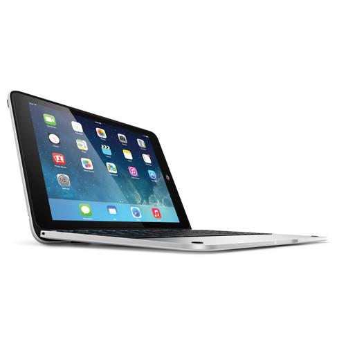 ClamCase ClamCase Pro for iPad Air (White / Silver) IPD-271-WSLV, ClamCase, ClamCase, Pro, iPad, Air, White, /, Silver, IPD-271-WSLV