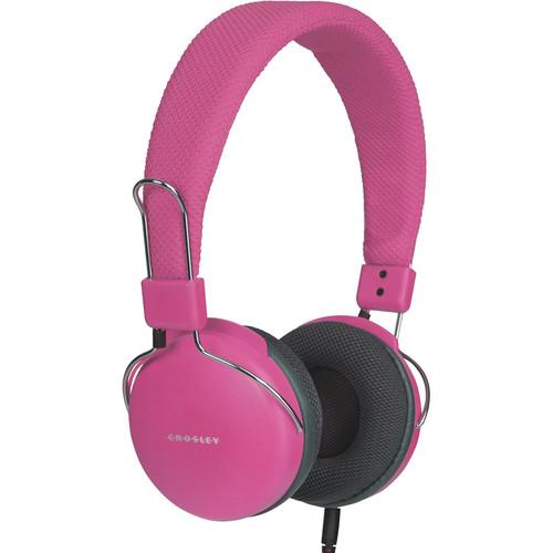 Crosley Radio Amplitone On-Ear Headphones (Pink) CR9006A-PI