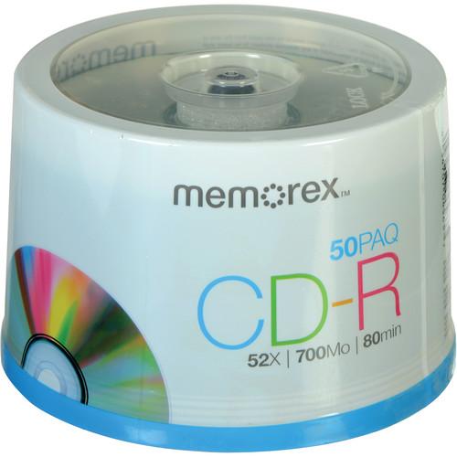Memorex CD-R 700MB 52x Write-Once Recordable Discs 04581