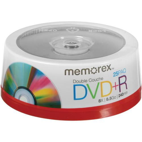 Memorex  DVD R 8.5GB 8x Double Layer Discs 05835
