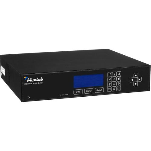 MuxLab HDMI 4x8 Matrix Switch HDBaseT & PoE 500418-POE-US, MuxLab, HDMI, 4x8, Matrix, Switch, HDBaseT, &, PoE, 500418-POE-US