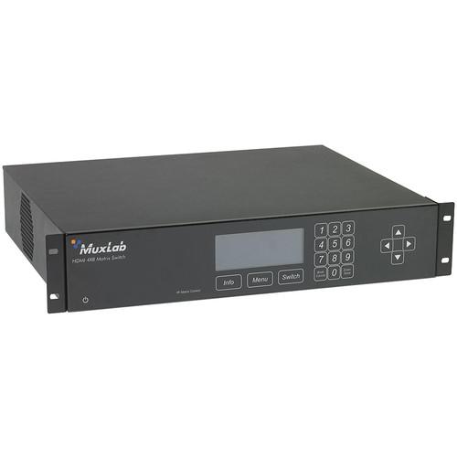 MuxLab HDMI 4x8 Matrix Switch HDBaseT & PoE 500418-POE-US, MuxLab, HDMI, 4x8, Matrix, Switch, HDBaseT, &, PoE, 500418-POE-US