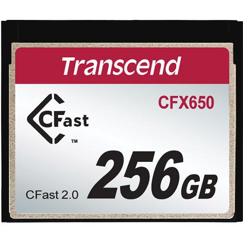 Transcend CFX650 256GB CFast 2.0 Flash Memory Card TS256GCFX650, Transcend, CFX650, 256GB, CFast, 2.0, Flash, Memory, Card, TS256GCFX650