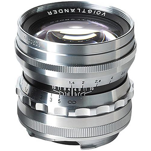 Voigtlander Nokton 50mm f/1.5 Aspherical Lens (Silver) BA248S