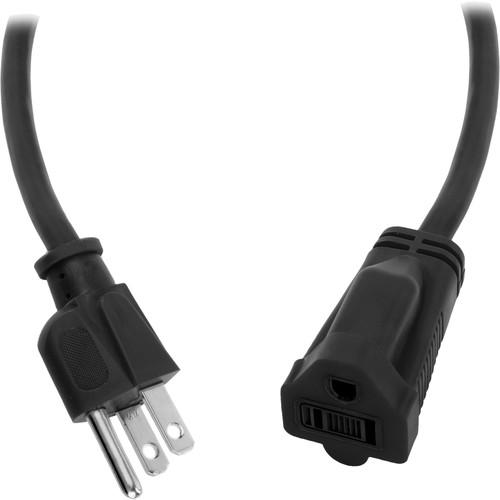 Watson 6 ft AC Power Extension Cord 14 AWG (Black) ACE14-6B