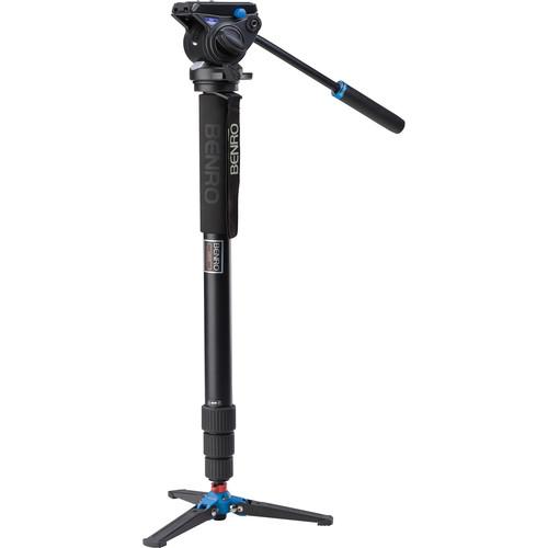 Benro A48FDS4 Series 4 Aluminum Monopod with 3-Leg A48FDS4, Benro, A48FDS4, Series, 4, Aluminum, Monopod, with, 3-Leg, A48FDS4,