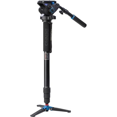 Benro A48FDS6 Series 4 Aluminum Monopod with 3-Leg A48FDS6, Benro, A48FDS6, Series, 4, Aluminum, Monopod, with, 3-Leg, A48FDS6,