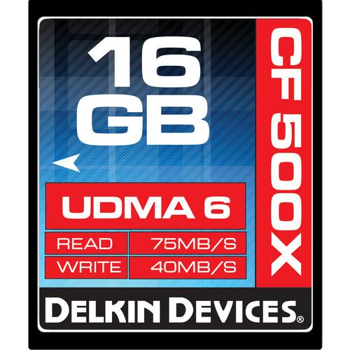 Delkin Devices 4GB CompactFlash Memory Card 500x UDMA, Delkin, Devices, 4GB, CompactFlash, Memory, Card, 500x, UDMA