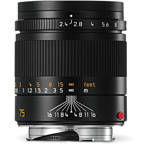Leica  Summarit-M 75mm f/2.4 Lens (Black) 11682