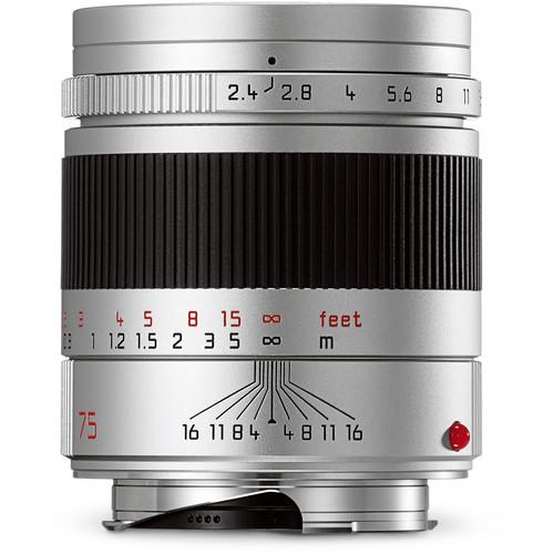 Leica  Summarit-M 75mm f/2.4 Lens (Black) 11682