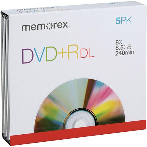 Memorex  DVD R 8.5GB 8x Double Layer Discs 05712