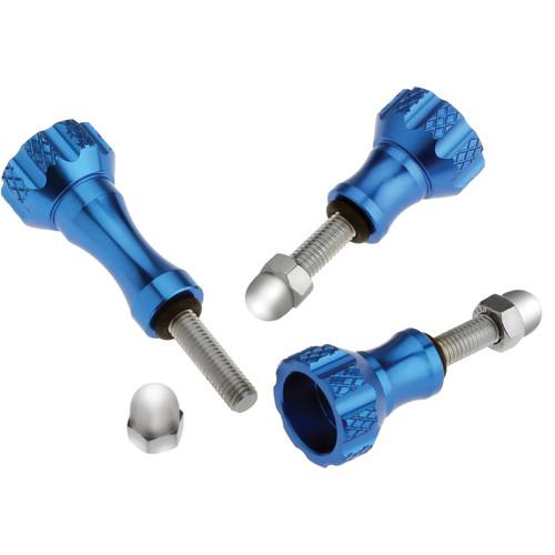 Revo Aluminum Thumbscrew for GoPro (3-Pack, Blue) AC-ATS-BL