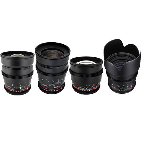 Rokinon Rokinon T1.5 Cine Lens Bundle for Canon EF-Mount