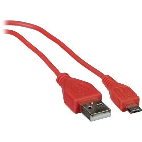 Vivitar USB 2.0 Type A Male to Micro Type B Male V11089-3-RED