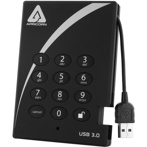 Apricorn 1TB Aegis Padlock Encrypted USB 3.0 A25-3PL256-1000, Apricorn, 1TB, Aegis, Padlock, Encrypted, USB, 3.0, A25-3PL256-1000,