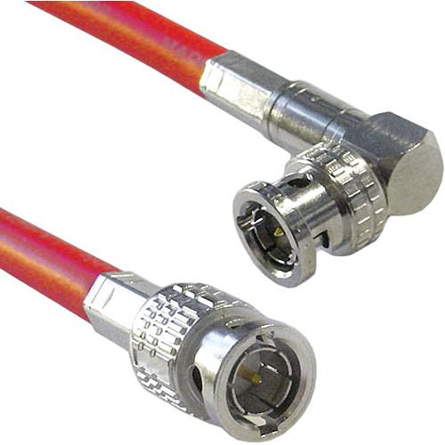 Canare Male to Right Angle Male HD-SDI Video Cable CA6HSVBRA10RD, Canare, Male, to, Right, Angle, Male, HD-SDI, Video, Cable, CA6HSVBRA10RD