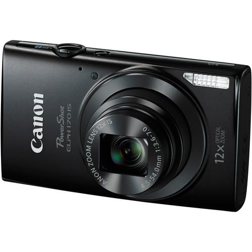 Canon PowerShot ELPH 170 IS Digital Camera (Black) 0114C001