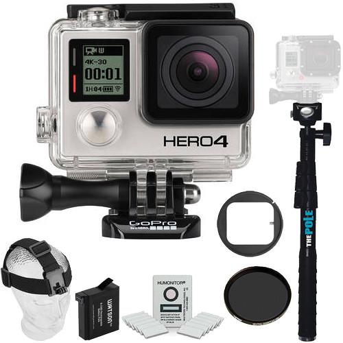 GoPro  GoPro HERO4 Silver Ski Kit, GoPro, GoPro, HERO4, Silver, Ski, Kit, Video