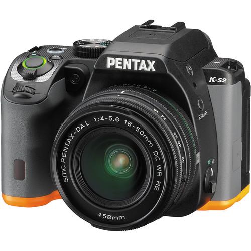 Pentax K-S2 DSLR Camera with 18-50mm Lens (Black/Pink) 13959