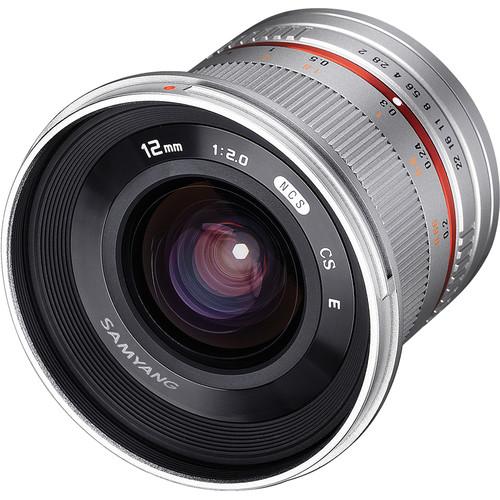 Samyang 12mm f/2.0 NCS CS Lens for Fujifilm X-Mount SY12M-FX-SIL, Samyang, 12mm, f/2.0, NCS, CS, Lens, Fujifilm, X-Mount, SY12M-FX-SIL
