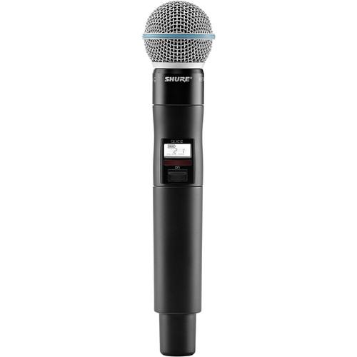 Shure QLXD2/Beta58A Handheld Wireless Microphone QLXD2/B58=-H50