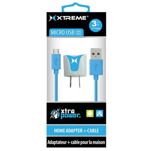 Xtreme Cables 1-Port 1A USB Home Charger with 3' Micro-USB 88834