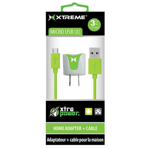 Xtreme Cables 1-Port 1A USB Home Charger with 3' Micro-USB 88834, Xtreme, Cables, 1-Port, 1A, USB, Home, Charger, with, 3', Micro-USB, 88834