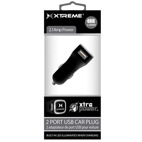 Xtreme Cables Dual Port 2.1A USB Light-Up LED Car Charger 88621, Xtreme, Cables, Dual, Port, 2.1A, USB, Light-Up, LED, Car, Charger, 88621
