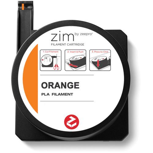 Zeepro zim PLA Filament Cartridge (0.6 lb, Orange) ZP-PLA ORG