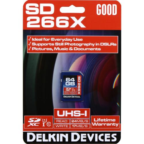 Delkin Devices 256GB 266X SDXC Memory Card DDSD266256GB-A