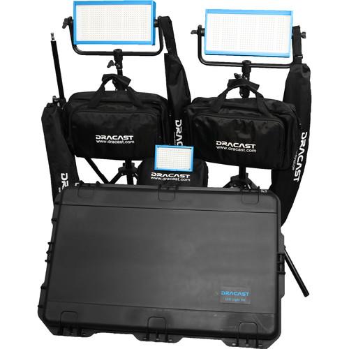 Dracast Daylight Wedding Kit with 1x LED160AD and 2x DR-WEDK-DV