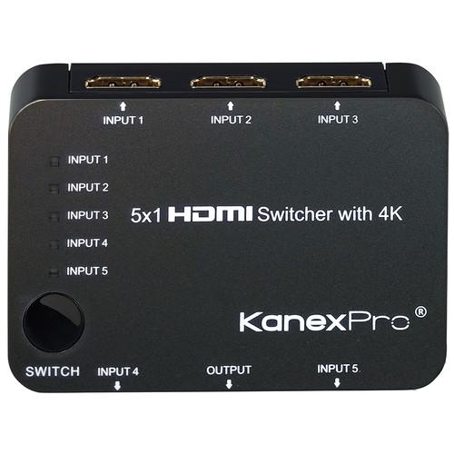KanexPro 3x1 HDMI Switcher with 4K Support SW-HD3X14K, KanexPro, 3x1, HDMI, Switcher, with, 4K, Support, SW-HD3X14K,