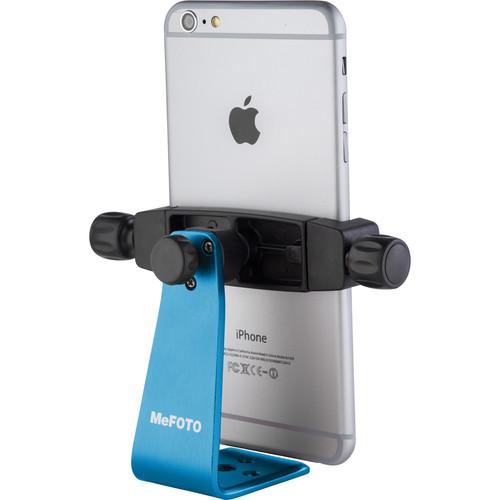 MeFOTO SideKick360 Plus Smartphone Tripod Adapter (Blue) MPH200B, MeFOTO, SideKick360, Plus, Smartphone, Tripod, Adapter, Blue, MPH200B
