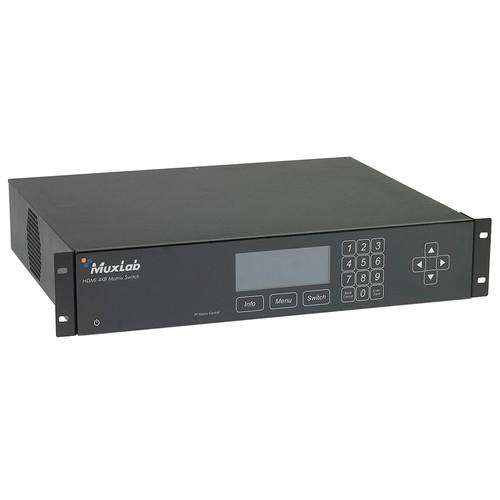 MuxLab HDMI 4x8 Matrix Switch HDBaseT & PoE 500419-POE-US, MuxLab, HDMI, 4x8, Matrix, Switch, HDBaseT, &, PoE, 500419-POE-US