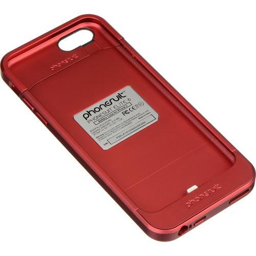 PhoneSuit Elite 6 Battery Case for iPhone 6/6s PS-ELITE-IP6-RED
