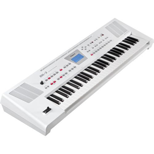 Roland  BK-3 Backing Keyboard (White) BK-3-WH, Roland, BK-3, Backing, Keyboard, White, BK-3-WH, Video