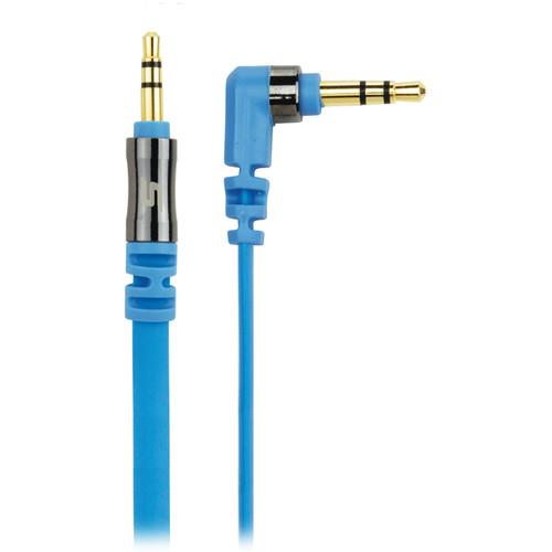 Scosche flatOUT - Flat Audio Cable (Blue, 3') AUX3FBL, Scosche, flatOUT, Flat, Audio, Cable, Blue, 3', AUX3FBL,