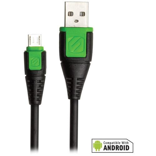 Scosche syncABLE micro USB Cable (3', Green) USBM3G