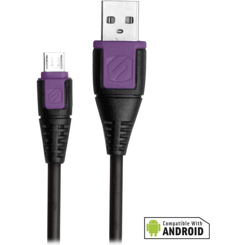 Scosche syncABLE micro USB Cable (3', Purple) USBM3PU