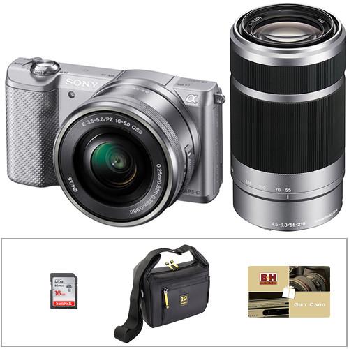 Sony Alpha a5000 Mirrorless Digital Camera with 16-50mm and, Sony, Alpha, a5000, Mirrorless, Digital, Camera, with, 16-50mm,