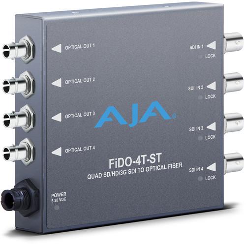 AJA FiDO Quad Channel 3G-SDI to ST Fiber Mini FIDO-4T-ST
