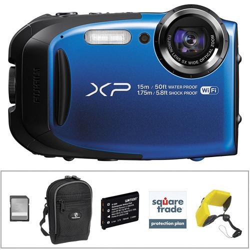 Fujifilm FinePix XP80 Digital Camera Deluxe Kit (Yellow)