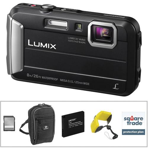 Panasonic Lumix DMC-TS30 Digital Camera Deluxe Kit (Blue)