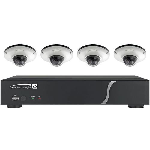 Speco Technologies One 4-Channel N4ZS NVR with Four ZIPK4IM1, Speco, Technologies, One, 4-Channel, N4ZS, NVR, with, Four, ZIPK4IM1,