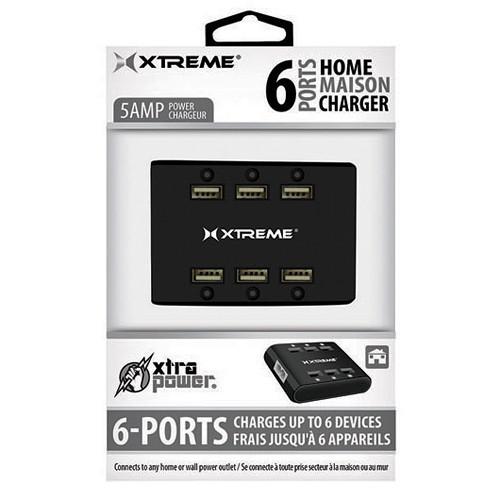 Xtreme Cables  6-Port USB Charger (Green) 81265