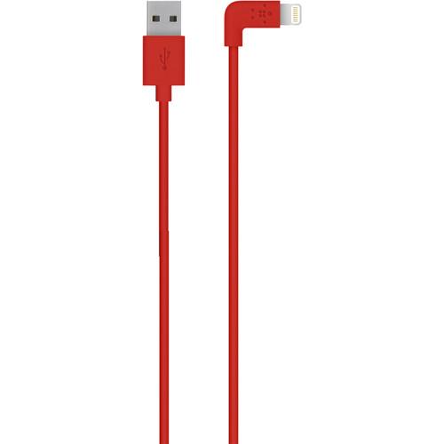 Belkin MIXIT 90-Degree Lightning to USB Cable F8J147BT04-RED